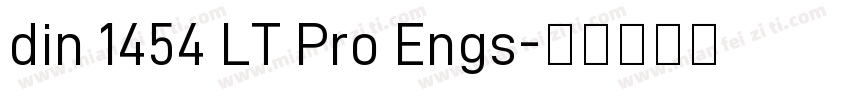 din 1454 LT Pro Engs字体转换